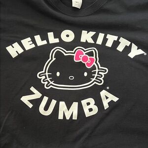 Zumba Fitness Black Hello Kitty Tee - used
